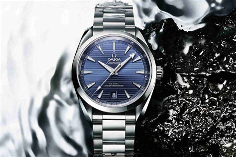 omega seamaster aqua terra blue dial replica
